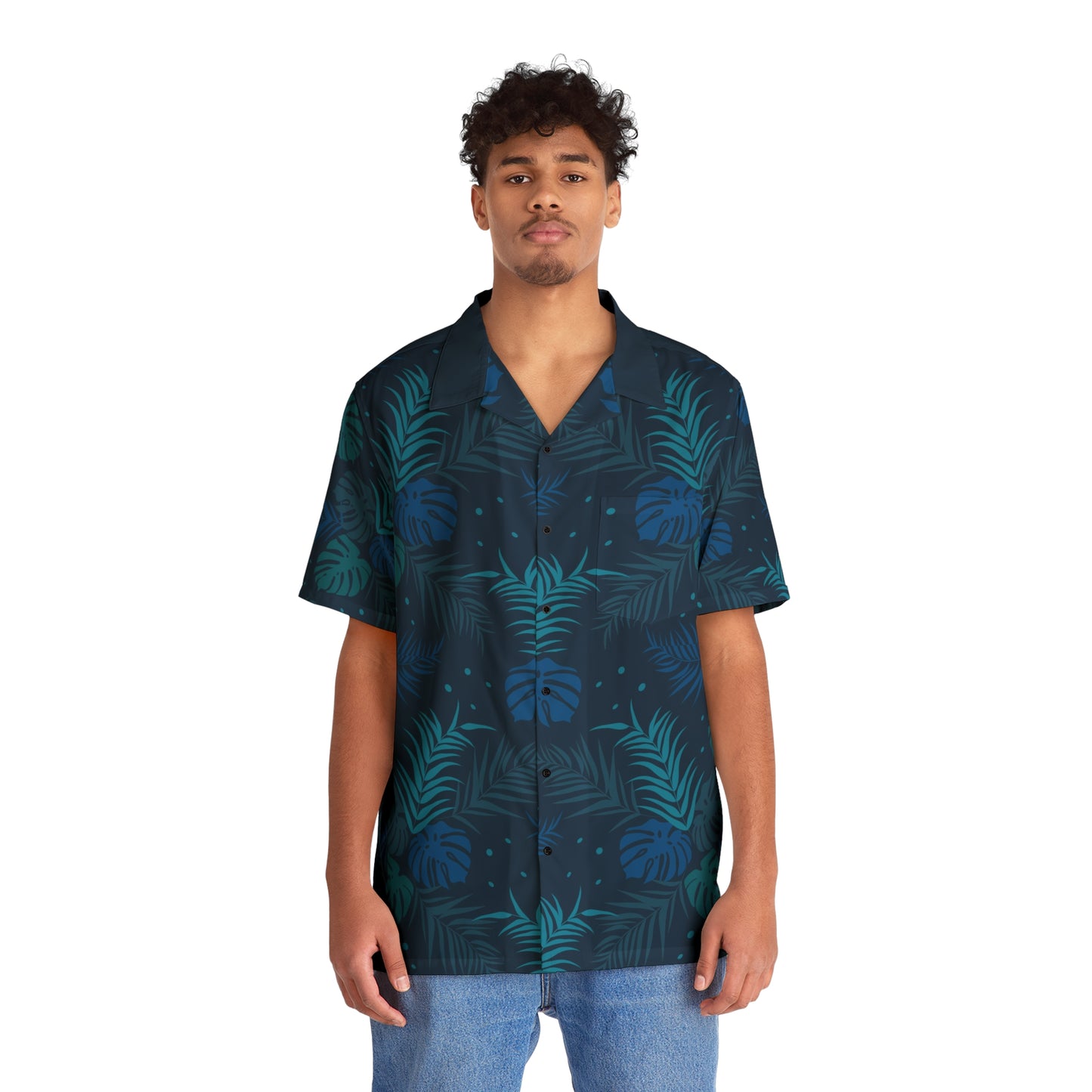 Flora Azul - Hawaiian Style Shirts