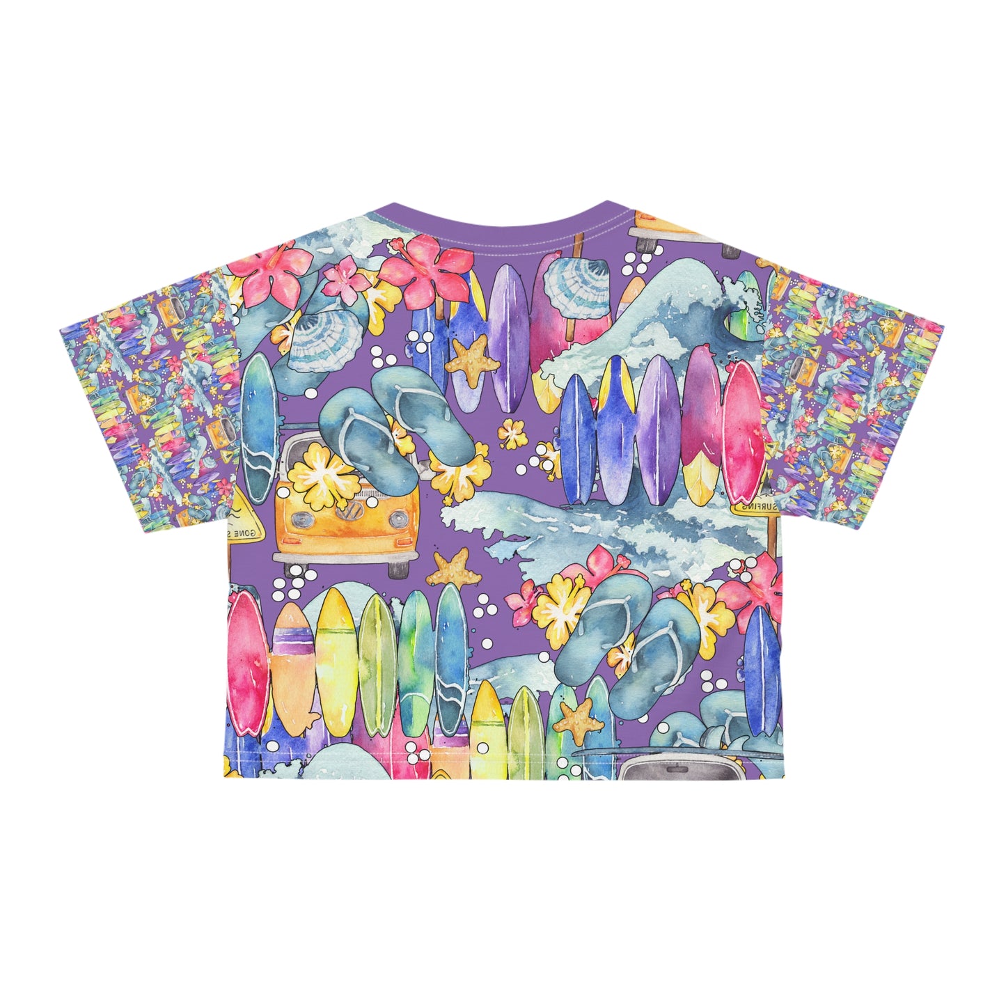 Surfing Fantasy - Crop Tee For You (AOP)