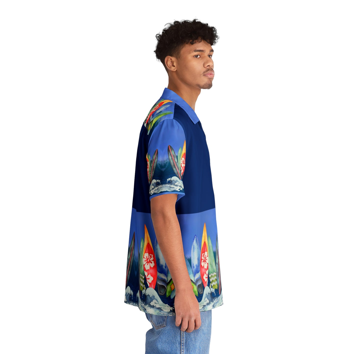 Surfing Boards - Hawaiian Style Shirt (AOP)
