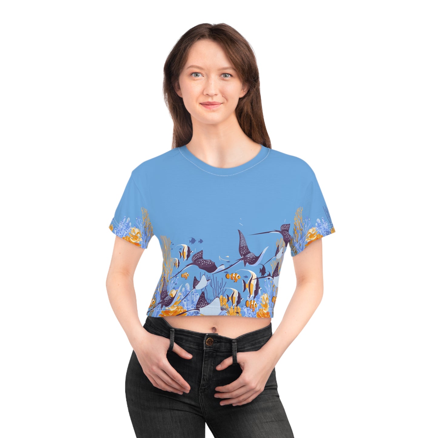 Underwater World - Crop Tees For You