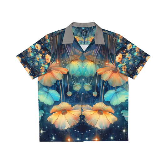 Orangie Flowers - Hawaiian Style Shirt
