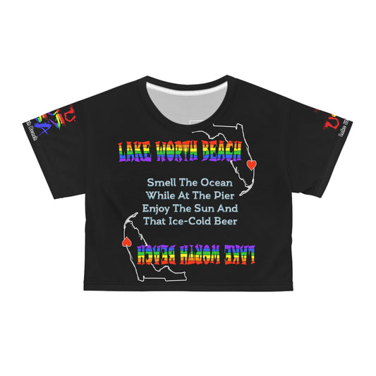 Lake Worth Beach Ice Cold Beer - Crop Tees For You