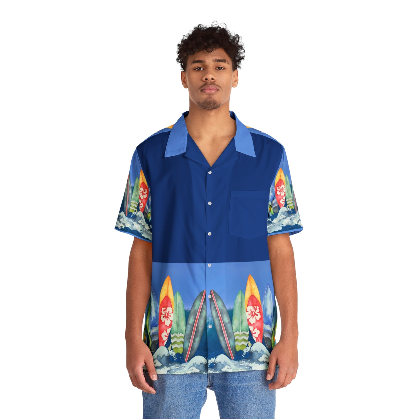 Surfing Boards - Hawaiian Style Shirt (AOP)