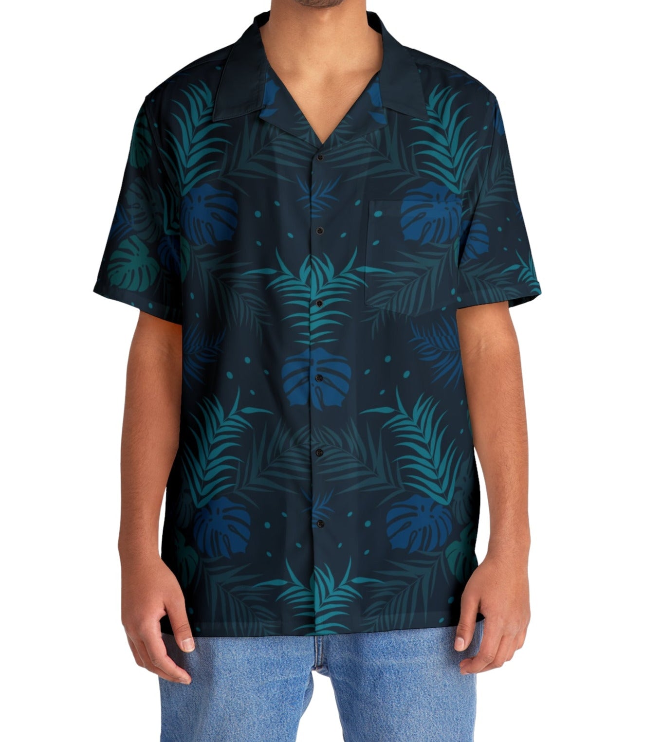 Flora Azul - Hawaiian Style Shirts