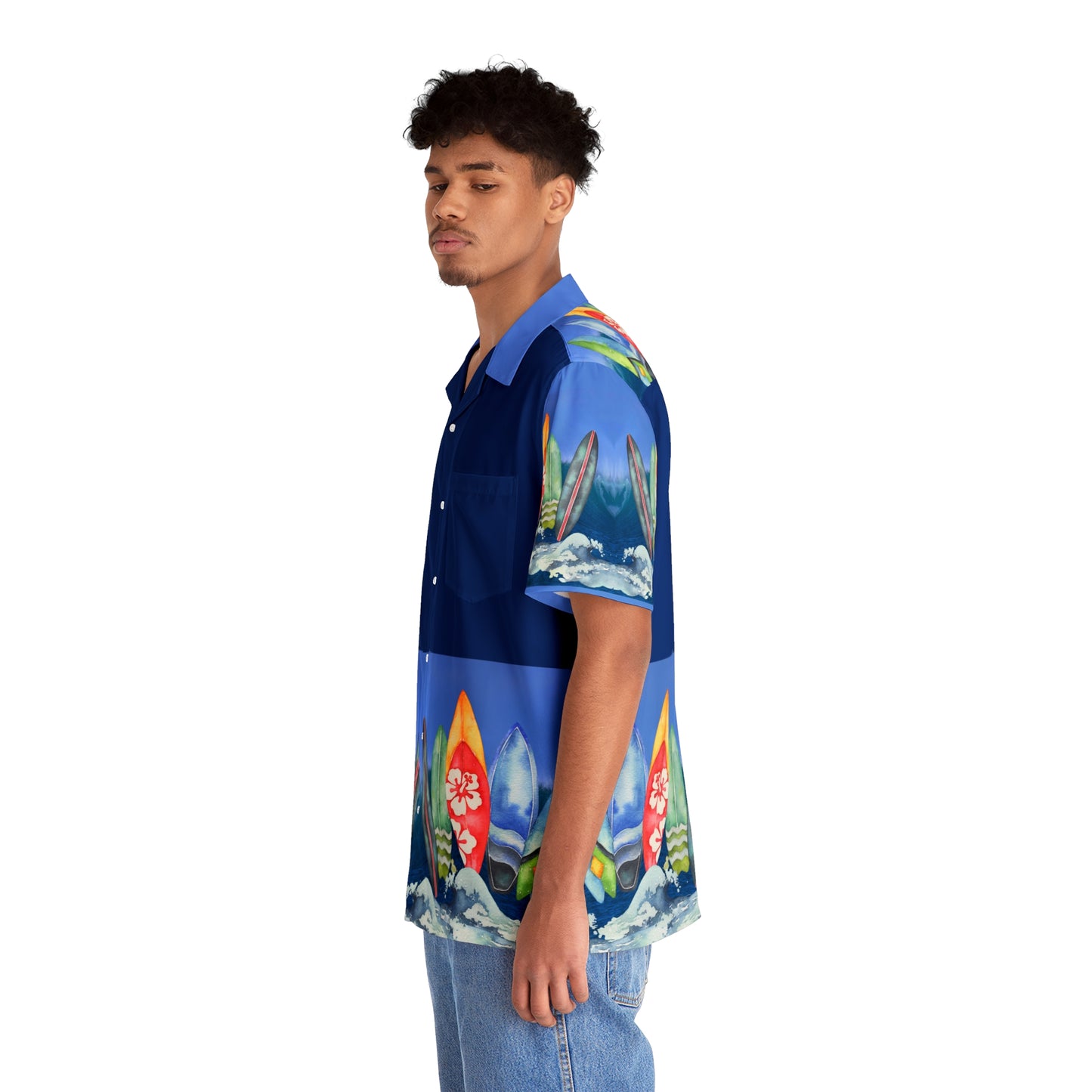 Surfing Boards - Hawaiian Style Shirt (AOP)