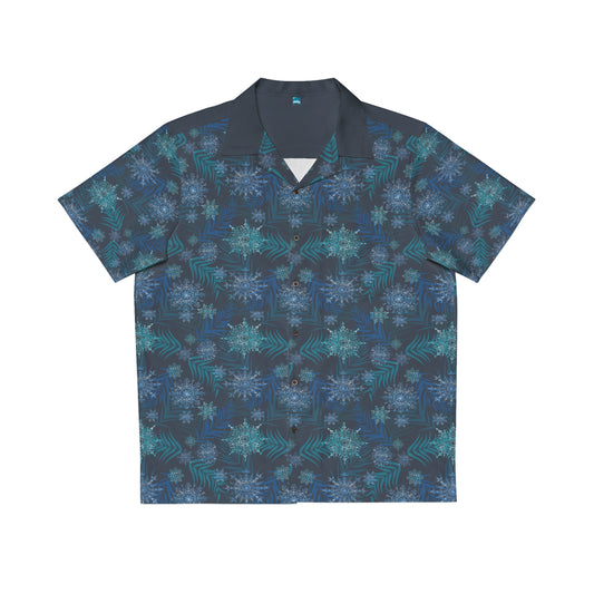Blu Flora Snow Flake - Hawaiian Style Shirts