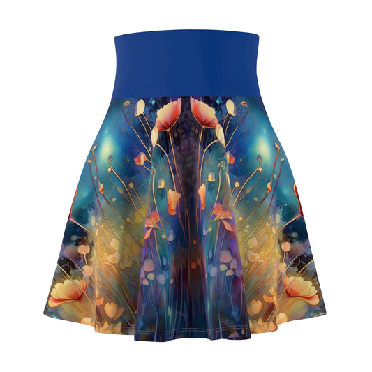 Night Flowers - Skater Skirts For You